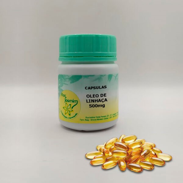 Óleo de Linhaça 500mg - CAPSULA FJ